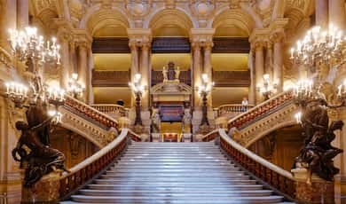 The Grand Staircase seen from the landing at the top of the first flight